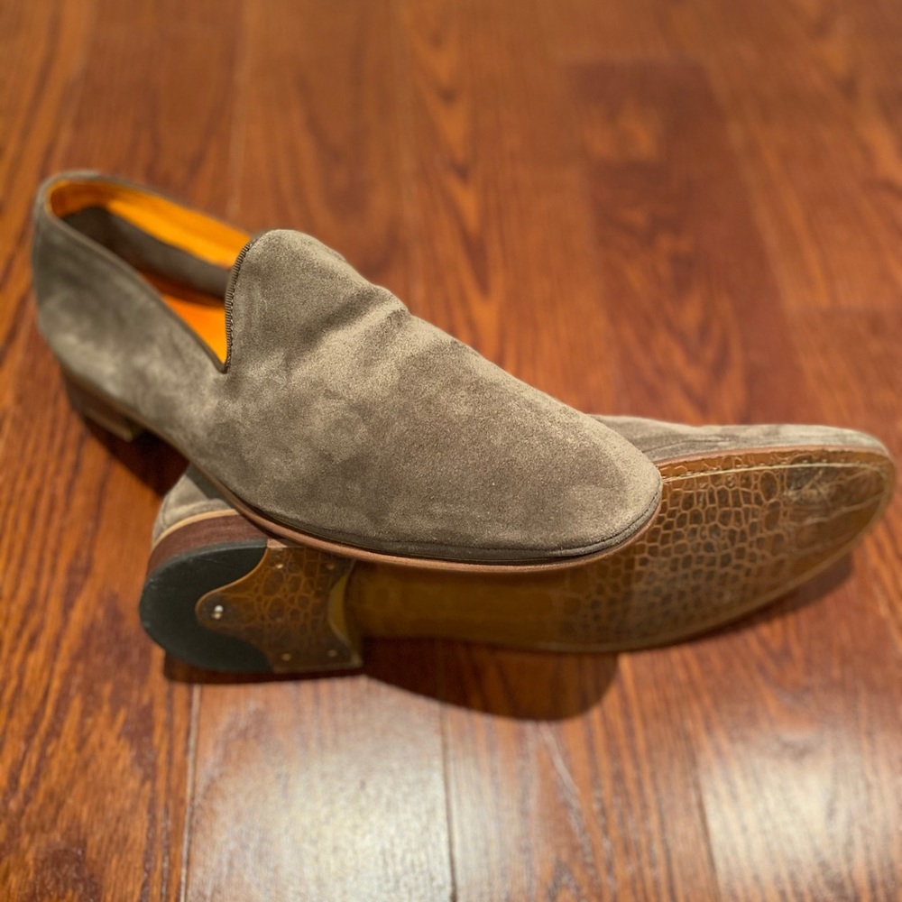 Overstate Moccasin Shoe - Size 12 Suede / Leather
